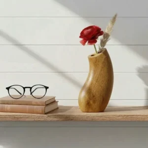 BT-16 Small Tabletop Flower Vase for Living Room, Office & Shelf Styling