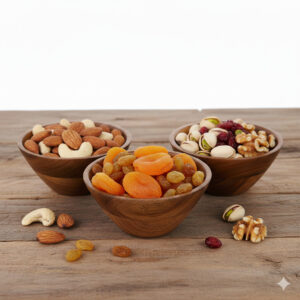 BWL-02 Artisanal Elegance: Set of 3 Handmade Indian Mango Wood Bowl – A Rustic Touch to Your Home