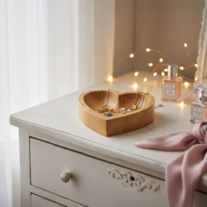 CD-14 Heart Shaped Wooden Dough Bowl | Wholesale Wooden Dough Bowl | Homedecor