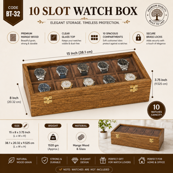 BT-32 Box for 10 Watches (1) BT-32 Box for 10 Watches (1)