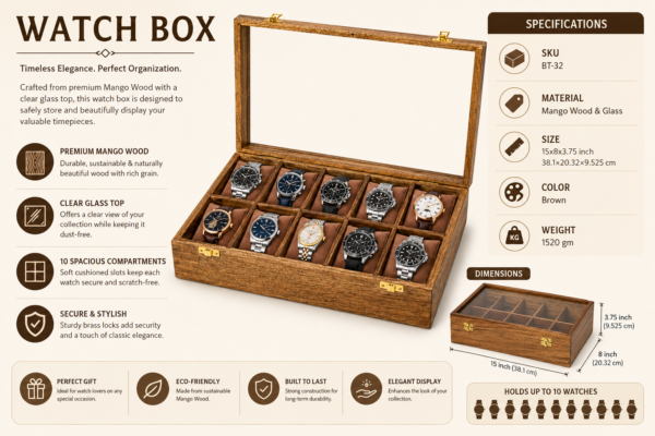 BT-32 Box for 10 Watches (2) BT-32 Box for 10 Watches (2)