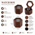 BT-36 Wooden Watch box Honeycomb